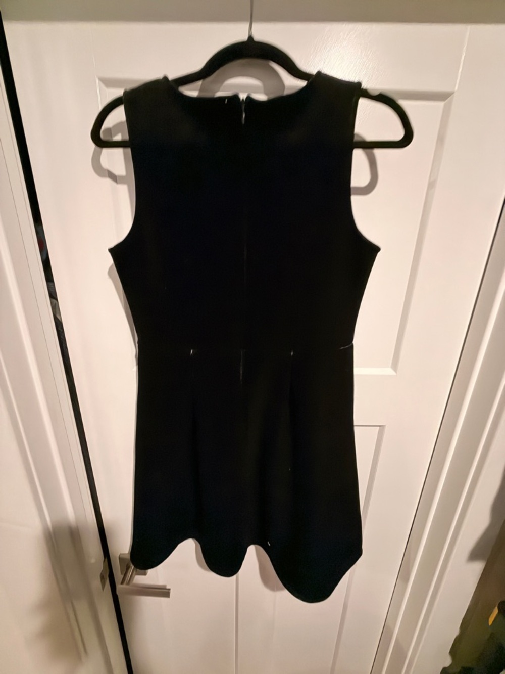 Xhilaration Black Velvet Sleeveless A-Line Dress women’s size 14/16 - Picture 5 of 5